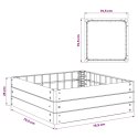 VidaXL Podniesiony grządka Czarny 75,5 x 75,5 x 25 cm PP