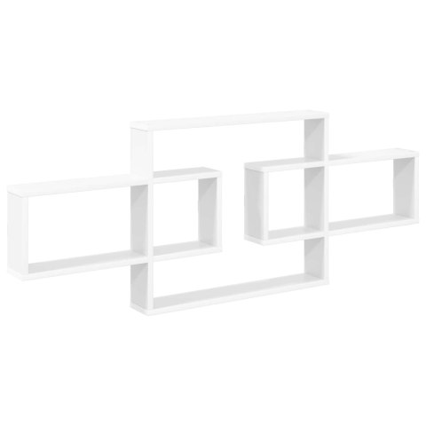 VidaXL Półka ścienna Biały 130 x 10 x 50 cm Drewno inżynieryjne
