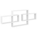 VidaXL Półka ścienna Biały 130 x 10 x 50 cm Drewno inżynieryjne