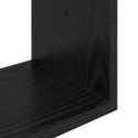 VidaXL Półka ścienna Czarny dąb 130 x 10 x 50 cm Drewno inżynieryjne