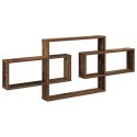 VidaXL Półka ścienna Stare drewno 130 x 10 x 50 cm Drewno inżynieryjne