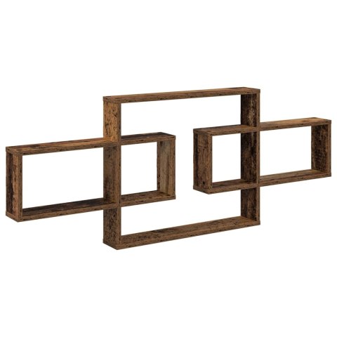 VidaXL Półka ścienna Stare drewno 130 x 10 x 50 cm Drewno inżynieryjne