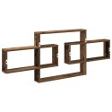 VidaXL Półka ścienna Stare drewno 130 x 10 x 50 cm Drewno inżynieryjne