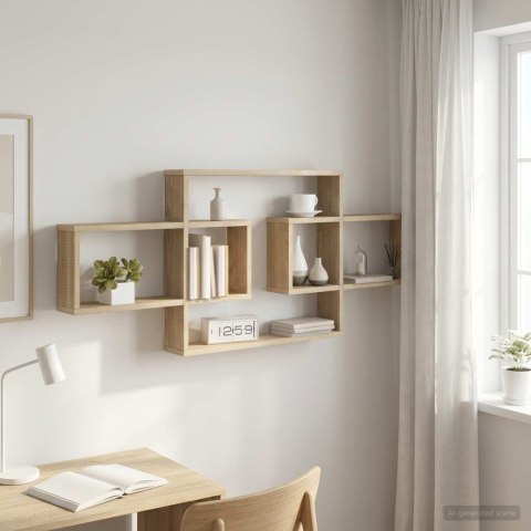 VidaXL Półka ścienna dąb Sonoma 130 x 10 x 50 cm Drewno inżynieryjne