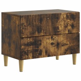 VidaXL Szafka Nocna Dąb wędzony 62 x 34,5 x 48 cm Drewno inżynieryjne