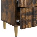 VidaXL Szafka Nocna Dąb wędzony 62 x 34,5 x 48 cm Drewno inżynieryjne