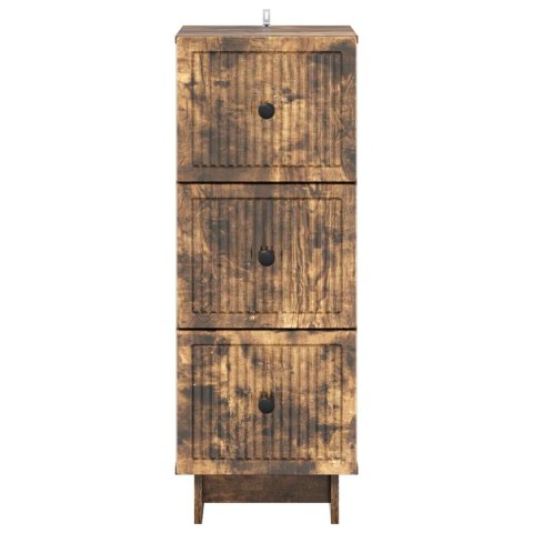 VidaXL Szafka z Szufladami Dąb wędzony 33 x 34,5 x 90 cm