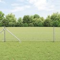VidaXL Sześciokątne ogrodzenie z słupkiem 100 x 0,6 m Stal ocynkowana