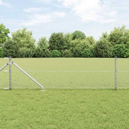 VidaXL Sześciokątne ogrodzenie z słupkiem 100 x 0,6 m Stal ocynkowana