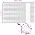 VidaXL Sześciokątne ogrodzenie z słupkiem 100 x 0,6 m Stal ocynkowana