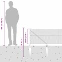 VidaXL Sześciokątne ogrodzenie z słupkiem 100 x 0,6 m Stal ocynkowana