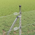 VidaXL Sześcioramienna podstawa ogrodzenia 100 x 0,6 m Stal ocynkowana