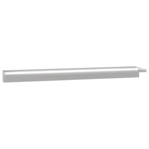 VidaXL Wodospad z oświetleniem LED do basenu, stal nierdzewna, 110 cm