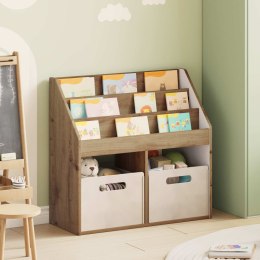 VidaXL Biblioteczka dla dzieci Dąb rzemieślniczy 72,5 x 29,5 x 69 cm