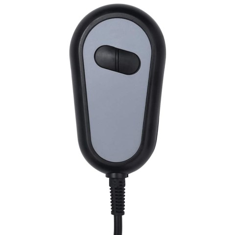 VidaXL Elektryczny fotel masujący, szary, sztuczna skóra