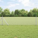 VidaXL Ogrodzenie heksagonalne Srebrny 0,6 x 100 m Stal galwanizowana