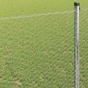 VidaXL Ogrodzenie heksagonalne Srebrny 0,6 x 100 m Stal galwanizowana