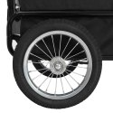 PRZYCZEPKA ROWEROWA WÓZEK DO BIEGANIA JOGGINGU DLA ZWIERZĄT PSA KOTA CZERWONO-CZARNA