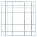 VidaXL Ruszt Srebrny 50 x 50 x 2 cm Stal ocynkowana na gorąco