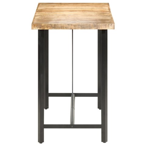 VidaXL Stolik barowy, 150x70x107 cm, surowe drewno mango