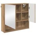 VidaXL Szafka z lustrem Dąb rzemieślniczy 59 x 17 x 55 cm