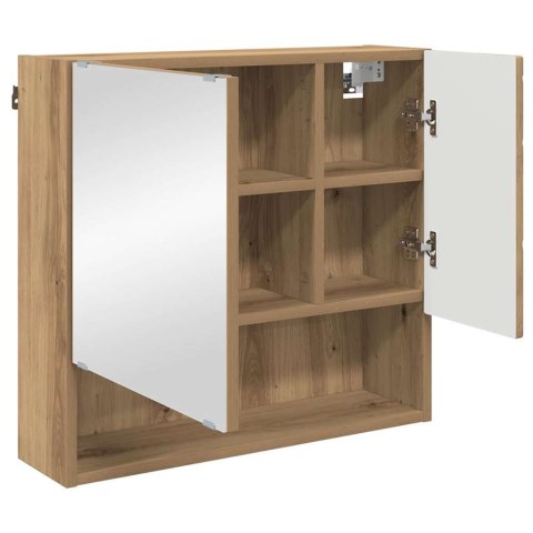 VidaXL Szafka z lustrem Dąb rzemieślniczy 59 x 17 x 55 cm