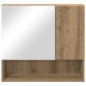 VidaXL Szafka z lustrem Dąb rzemieślniczy 59 x 17 x 55 cm