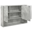 VidaXL Szafka z lustrem z drzwiami Betonowy szary 80 x 17 x 55 cm