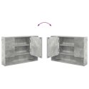 VidaXL Szafka z lustrem z drzwiami Betonowy szary 80 x 17 x 55 cm