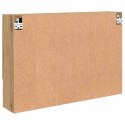 VidaXL Szafka z lustrem z drzwiami Dąb rzemieślniczy 80 x 17 x 55 cm