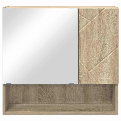 VidaXL Szafka z lustrem z przechowywaniem Dąb Sonoma 59 x 17 x 55 cm