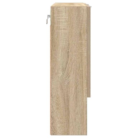 VidaXL Szafka z lustrem z przechowywaniem Dąb Sonoma 59 x 17 x 55 cm