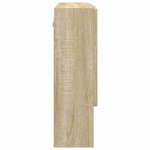VidaXL Szafka z lustrem z przechowywaniem Dąb Sonoma 80 x 17 x 55 cm
