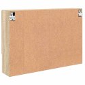 VidaXL Szafka z lustrem z przechowywaniem Dąb Sonoma 80 x 17 x 55 cm