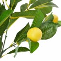 VidaXL Sztuczne drzewo cytrynowe 234 liście 90 cm zielone
