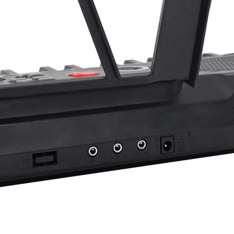KEYBOARD ELEKTRONICZNY 61 KLAWISZY Z MIKROFONEM USB DLA DZIECI
