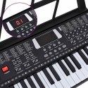 KEYBOARD ELEKTRONICZNY 61 KLAWISZY Z MIKROFONEM USB DLA DZIECI