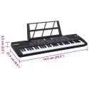 KEYBOARD ELEKTRONICZNY 61 KLAWISZY Z MIKROFONEM USB DLA DZIECI
