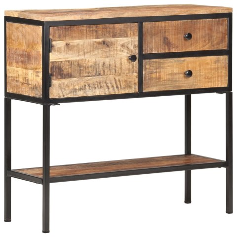 VidaXL Szafka, 85x30x80 cm, surowe drewno mango
