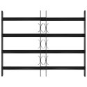 VidaXL Kratka Okienna 75.5 x 60 cm Stal malowana proszkowo Czarny