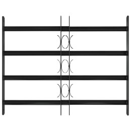 VidaXL Kratka Okienna 75.5 x 60 cm Stal malowana proszkowo Czarny