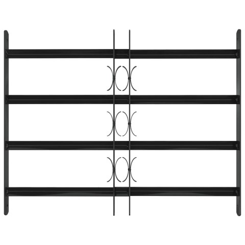 VidaXL Kratka Okienna 75.5 x 60 cm Stal malowana proszkowo Czarny