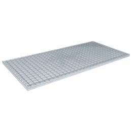 VidaXL Ruszt Srebrny 100 x 50 x 2 cm Stal ocynkowana na gorąco