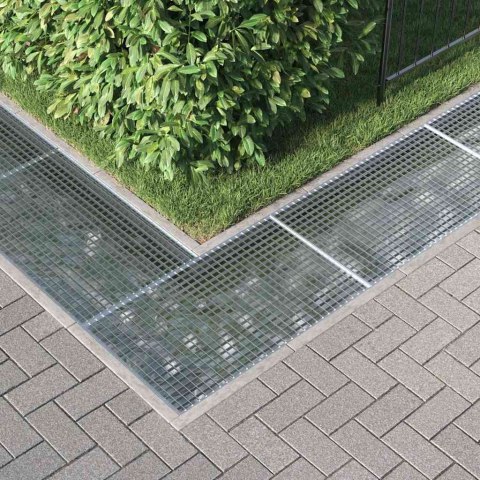 VidaXL Ruszt Srebrny 30 x 30 x 2 cm Stal ocynkowana na gorąco