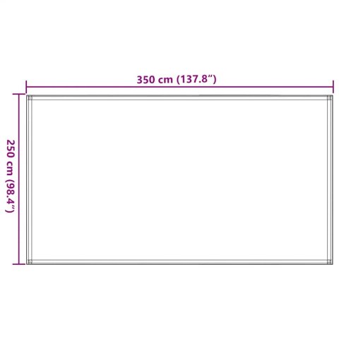 WYKŁADZINA DO NAMIOTU 250X350CM ANTRACYTOWO-BIAŁA
