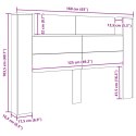 SZAFKA Z WEZGŁOWIEM Z LED CZARNY DĄB 160X 16,5X 103,5CM