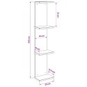VidaXL Półka ścienna 2 pcs Dąb artisan 22 x 15 x 100 cm