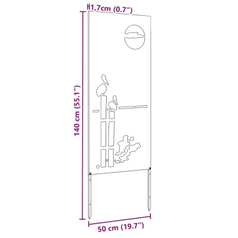 EKRAN ZAPEWNIAJĄCY PRYWATNOŚĆ W OGRODZIE SREBRNY 50X140CM