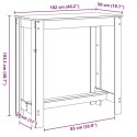 STOLIK BAROWY CZARNY 102X50X103,5CM MATERIAŁ DREWNOPOCHODNY