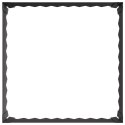 VidaXL Krawężnik do trawnika 4 pcs 60 x 60 x 20 cm Stal Czarny